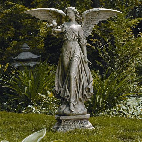 large angel statues for gardens